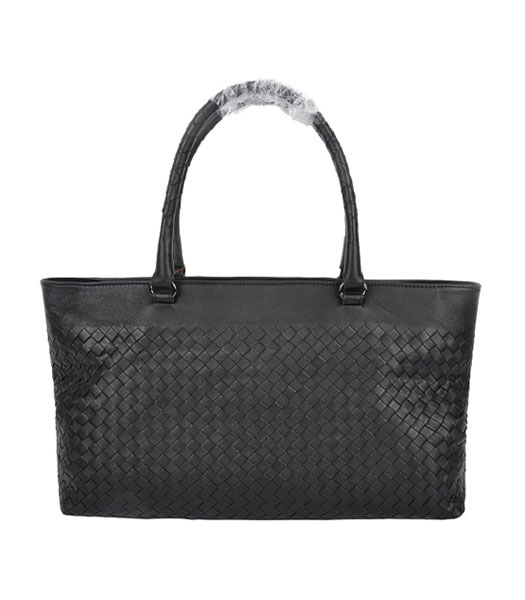 Bottega Veneta Woven Agnello Tote Bag Albicocca